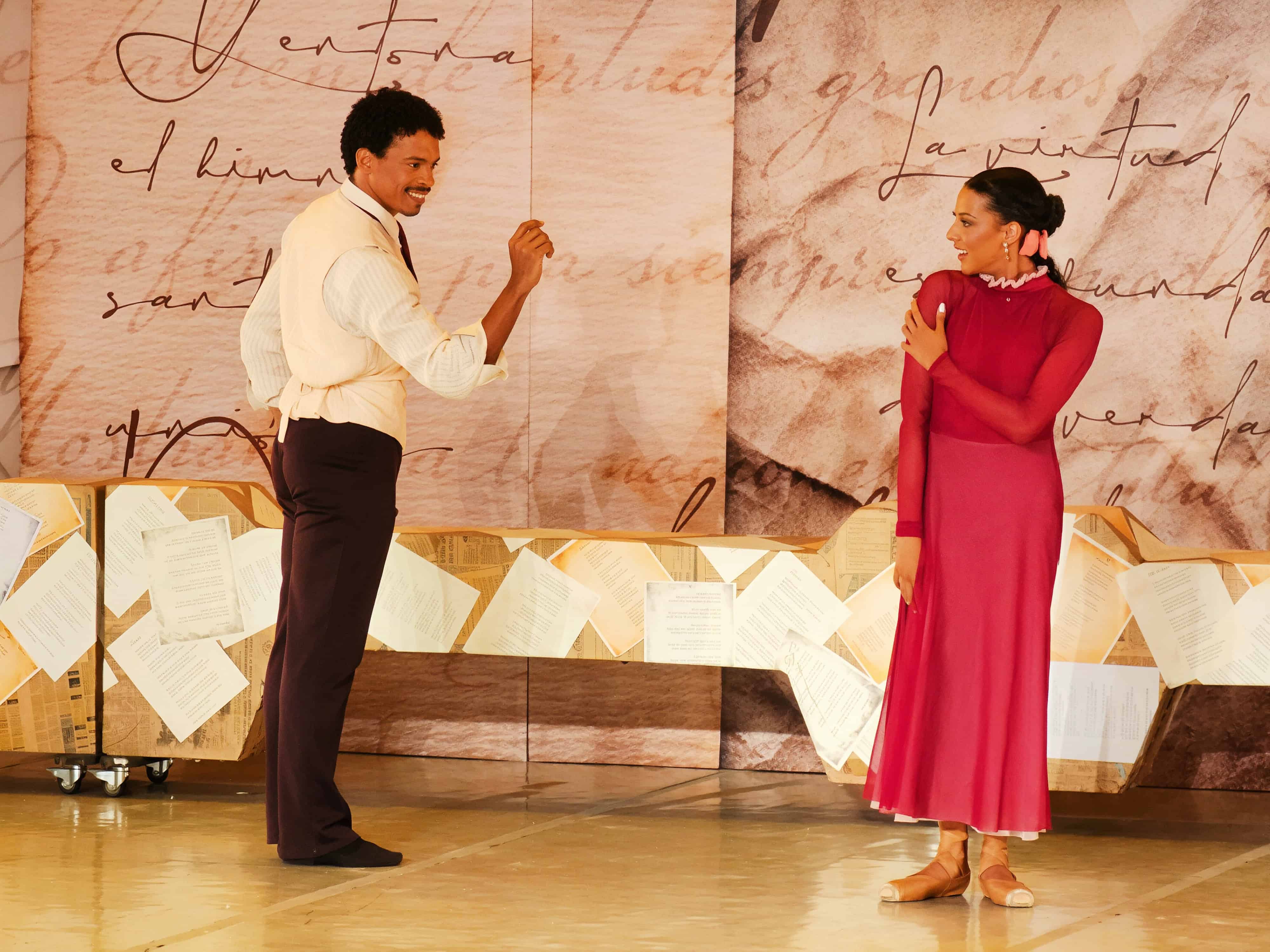 Escenas del ballet Salom&eacute;: Alma de Patria, presentado este viernes 10 de abril del 2026 en la Sala M&aacute;ximo Aviles Blonda del Palacio de Bellas Artes.