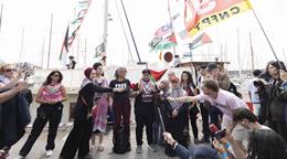 La flotilla solidaria con Gaza ultima los preparativos para salir ma&ntilde;ana desde Barcelona
