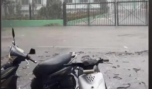 Se registran granizadas y fuertes lluvias en Bonao y Constanza por vaguada y sistema frontal