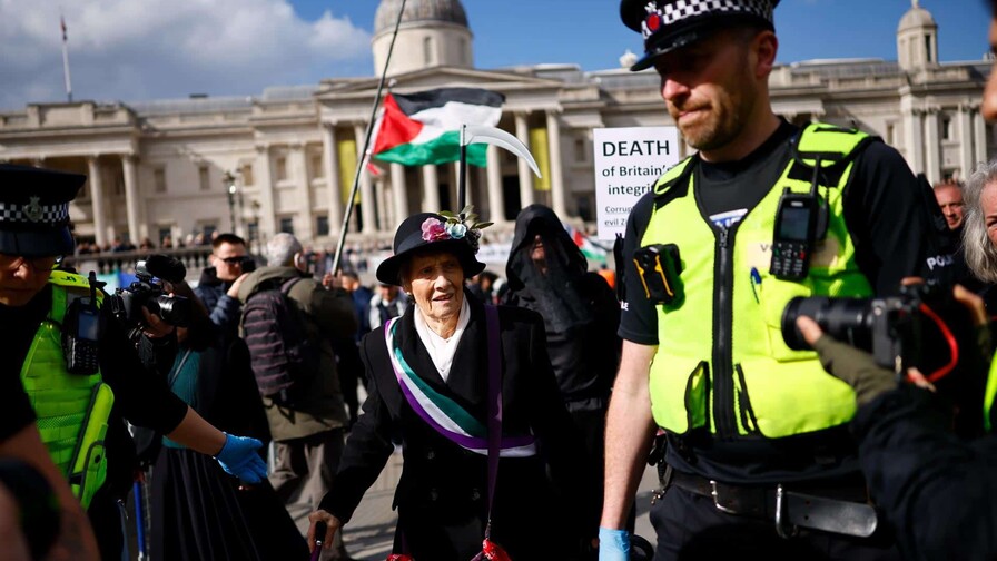 Cerca de un centenar de detenidos en una protesta a favor de Palestine Action en Londres
