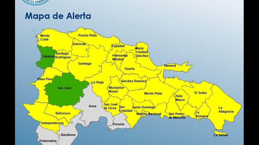 El COE mantiene a casi todo el país en alerta amarilla por las lluvias