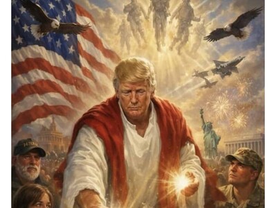 Donald Trump defiende imagen como Jesús sanador