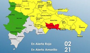 El Gran Santo Domingo est&aacute; en alerta roja por las lluvias