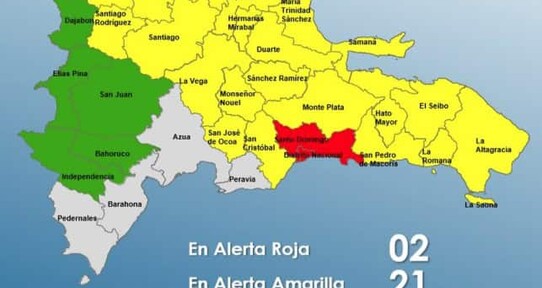 El Gran Santo Domingo est&aacute; en alerta roja por las lluvias