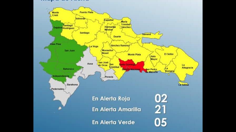 El Gran Santo Domingo está en alerta roja por las lluvias