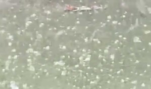 Granizadas sorprenden a residentes de Santo Domingo Este, la Ciudad Colonial y otras zonas del pa&iacute;s