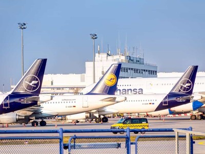 Varios heridos en accidente de avión Lufthansa en Fráncfort