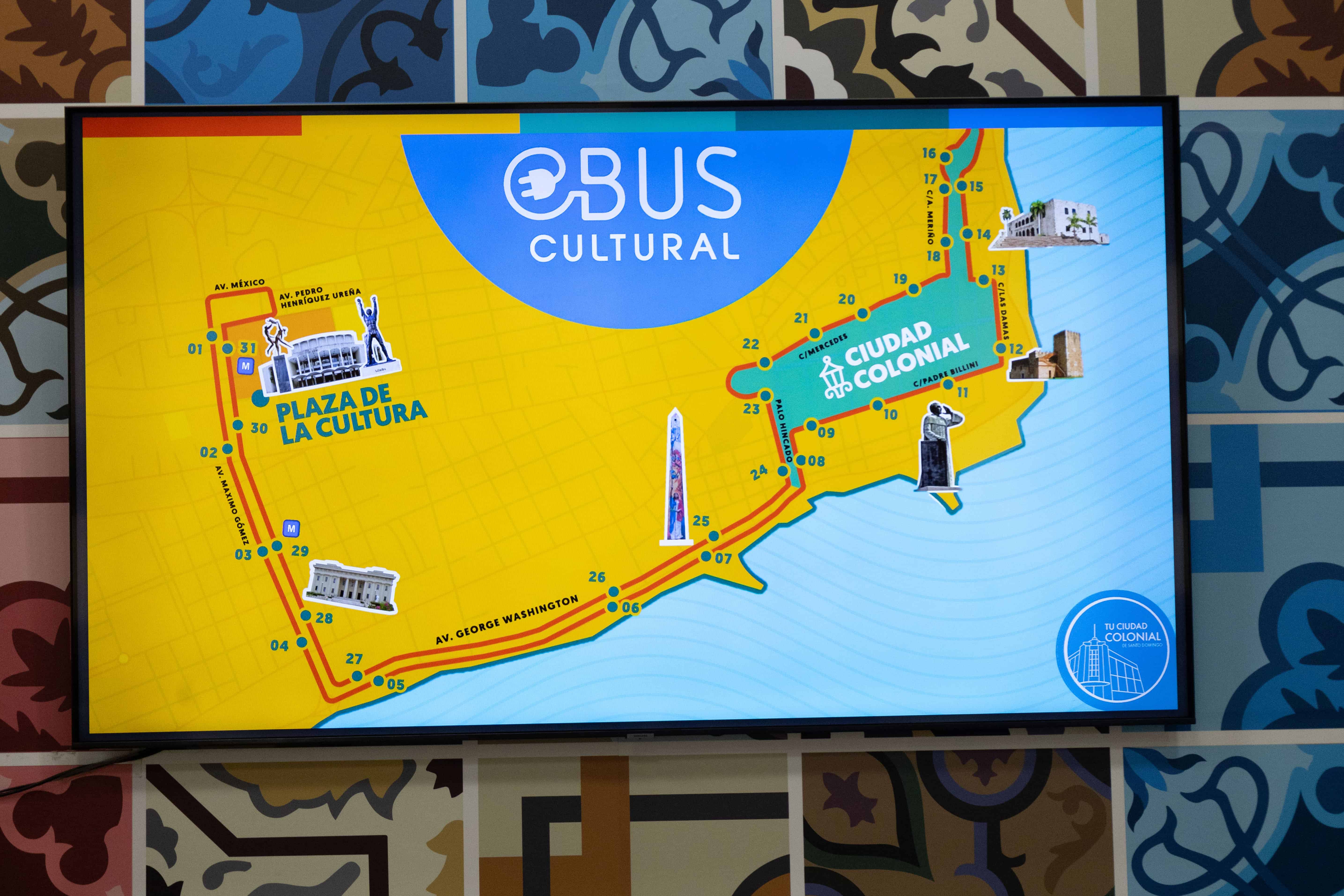 La ruta que cubrirán los autobuses eléctricos.