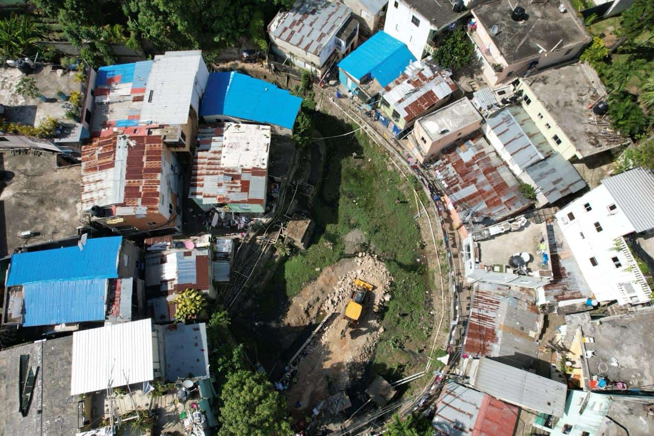 Vista aérea de la laguna de Los Platanitos, en el Distrito Nacional. 