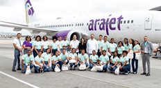 Arajet realiza la primera edici&oacute;n de "Piloto por un d&iacute;a" en el Aeropuerto de Punta Cana