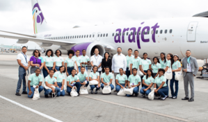 Arajet realiza la primera edici&oacute;n de "Piloto por un d&iacute;a" en el Aeropuerto de Punta Cana