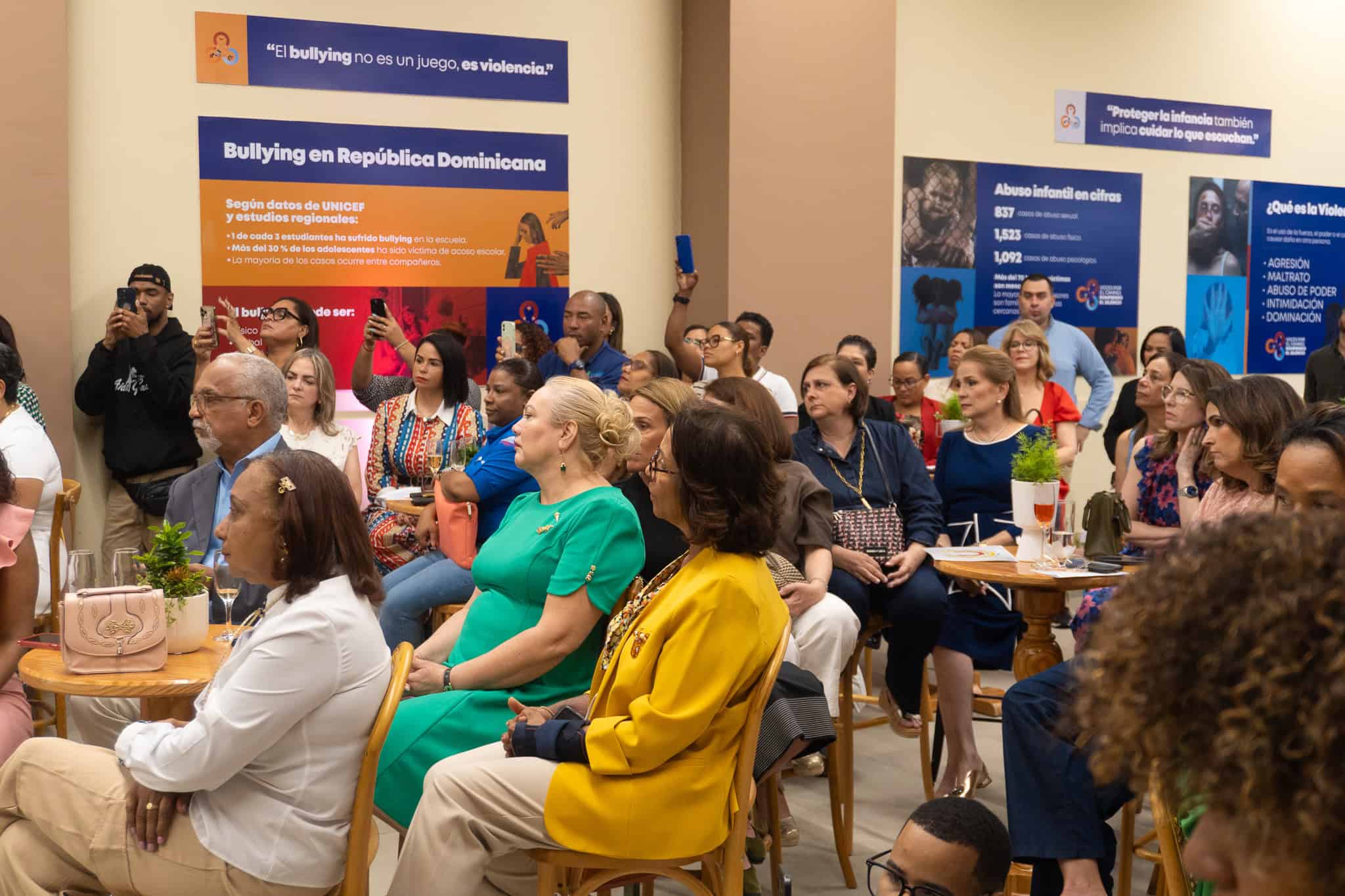 Asistentes atentos a la presentacio´n.