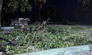 Lluvias en Santo Domingo generan congesti&oacute;n y da&ntilde;os en el malec&oacute;n