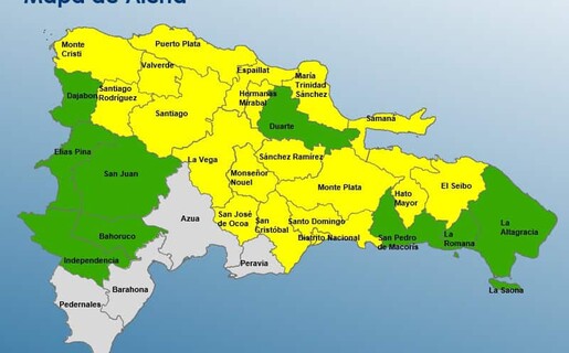 El COE mantiene 19 provincias bajo alerta amarilla y nueve en verde