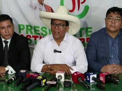 Roberto Sánchez lidera conteo de votos en elecciones Perú 20