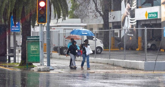 Lluvias persisten, pero se acerca una etapa m&aacute;s seca