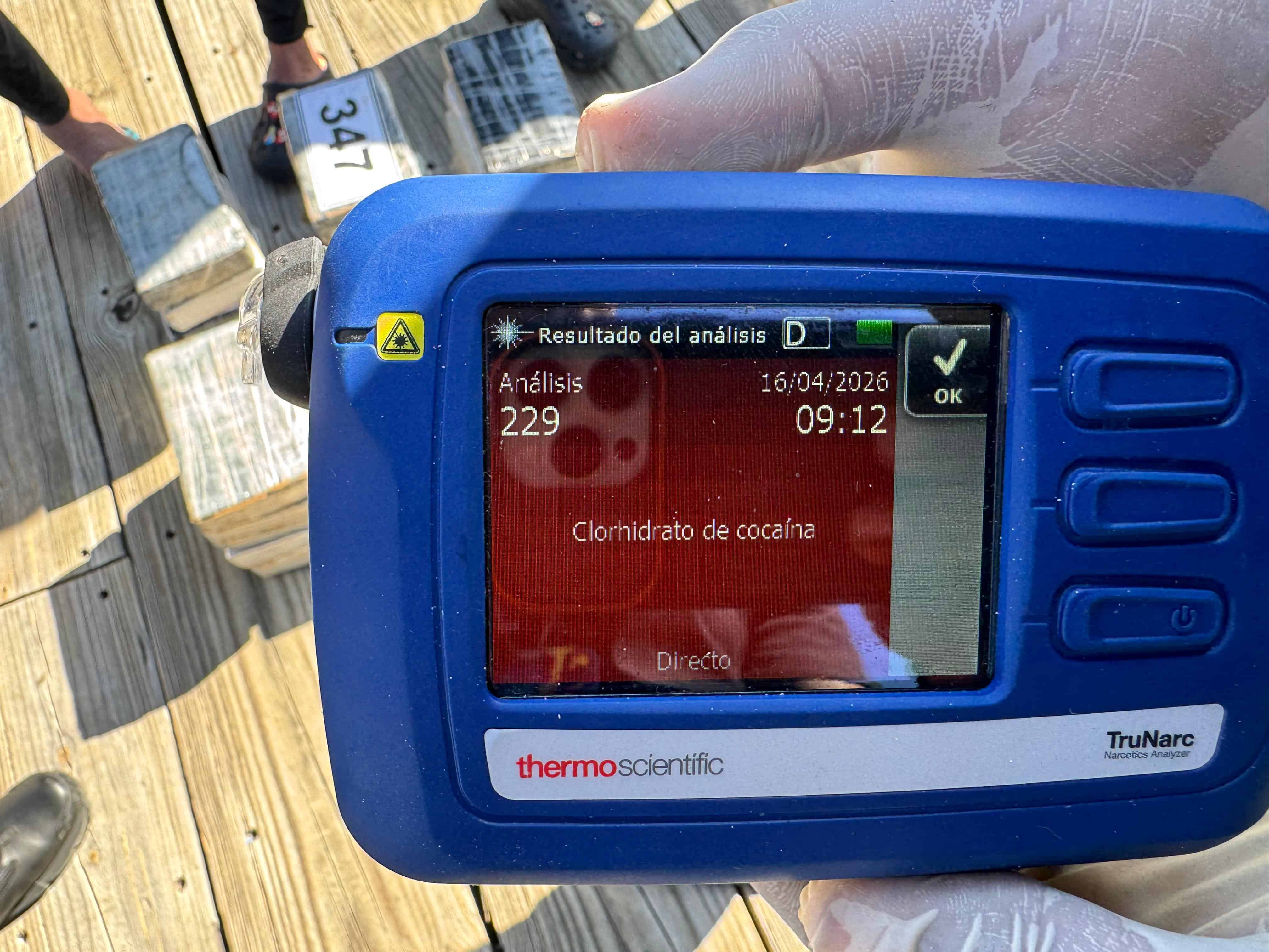 La droga dio positivo a coca&iacute;na.