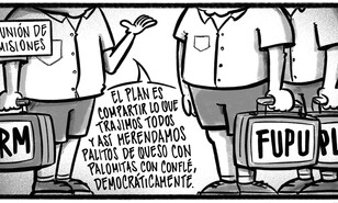 Caricatura de Noticiero Poteleche 17 abril 2026