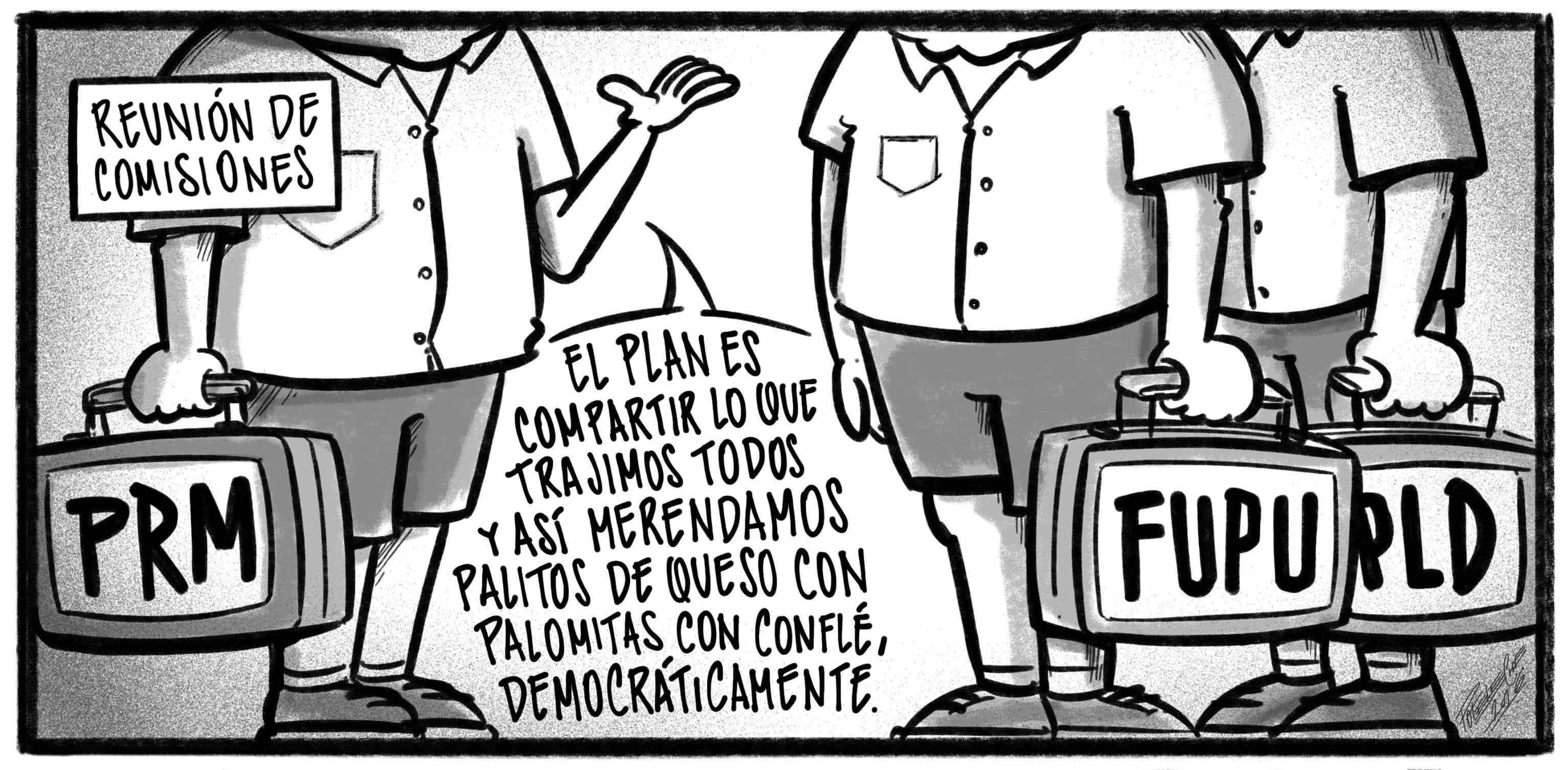 Caricatura de Noticiero Poteleche 17 abril 2026