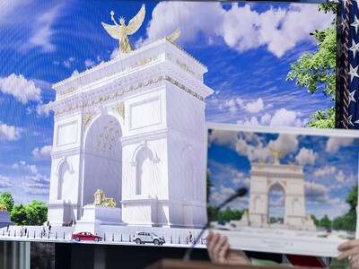 Casa Blanca presenta planes de Trump para un arco del triunfo