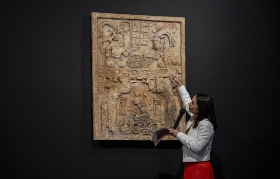 El consulado de M&eacute;xico en Nueva York recupera un valioso dintel maya