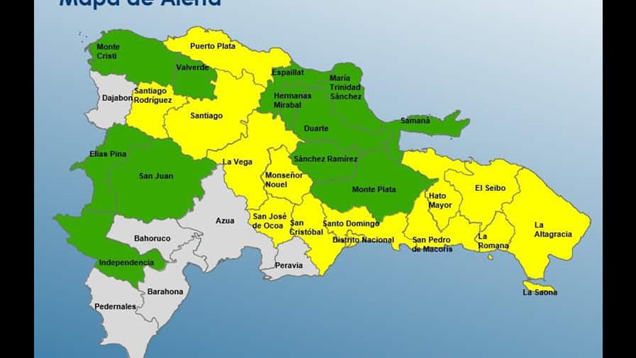El COE eleva alerta para el Gran Santo Domingo y otras provincias por vaguada este jueves