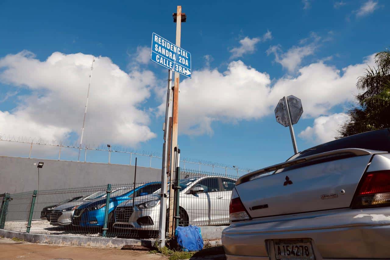 Punto donde fue hallado el bebé abandonado en el sector Sandra 2da, según relató el testigo.