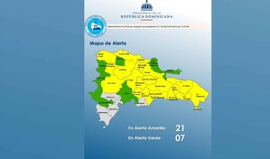 El COE mantiene 21 provincias bajo alerta amarilla y siete en verde por lluvias