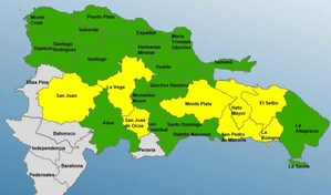 Disminuyen a ocho las provincias en alerta amarilla y aumentan a 17 en verde