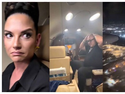 Falla en avión de Natalia Jiménez provoca aterrizaje de emergencia