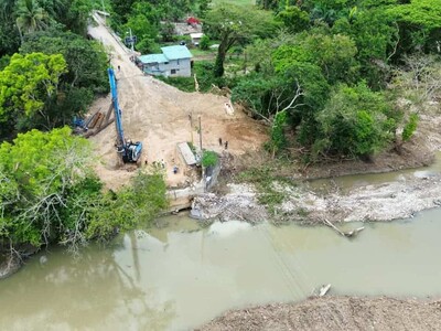 Gobierno avanza en reconstrucción del puente Montellano Santiago