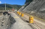 Construirán paso provisional en carretera de Ocoa tras cierre temporal del tránsito por socavón