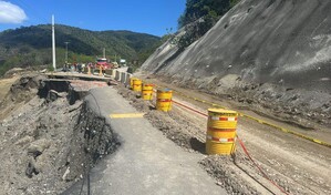 Construirán paso provisional en carretera de Ocoa tras cierre temporal del tránsito por socavón