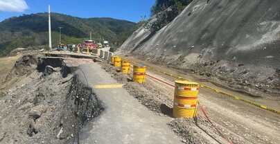 Construir&aacute;n paso provisional en carretera de Ocoa tras cierre temporal del tr&aacute;nsito por socav&oacute;n