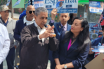 Adriano Espaillat impulsa campaña en Hamilton Heights con respaldo de Analilia Mejía