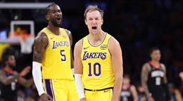 LeBron y los Lakers vencen a los Rockets en su debut en los playoffs de la NBA