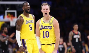 LeBron y los Lakers vencen a los Rockets en su debut en los playoffs de la NBA