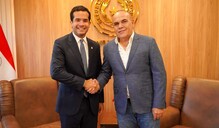 Omar Fern&aacute;ndez fortalece v&iacute;nculos entre RD y Paraguay en encuentro con presidente del Senado