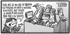 Caricatura de Noticiero Poteleche 21 abril 2026