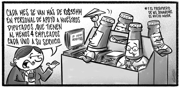 Caricatura de Noticiero Poteleche 21 abril 2026