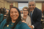 Adriano Espaillat da la bienvenida a Analilia Mej&iacute;a en el Congreso de EE. UU.