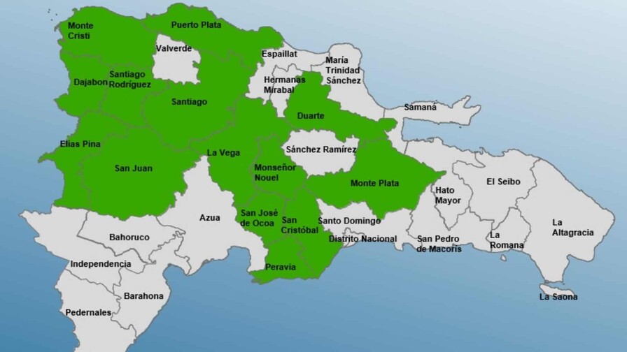 El COE amplía a 14 las provincias en alerta verde por lluvias de este martes