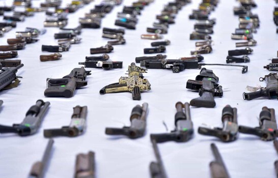 Interior y Polic&iacute;a destruye 2,268 armas de fuego incautadas