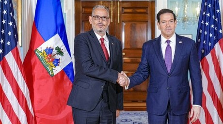 Marco Rubio reafirma apoyo de EE. UU. con Hait&iacute; tras reuni&oacute;n con primer ministro Fils-Aim&eacute;