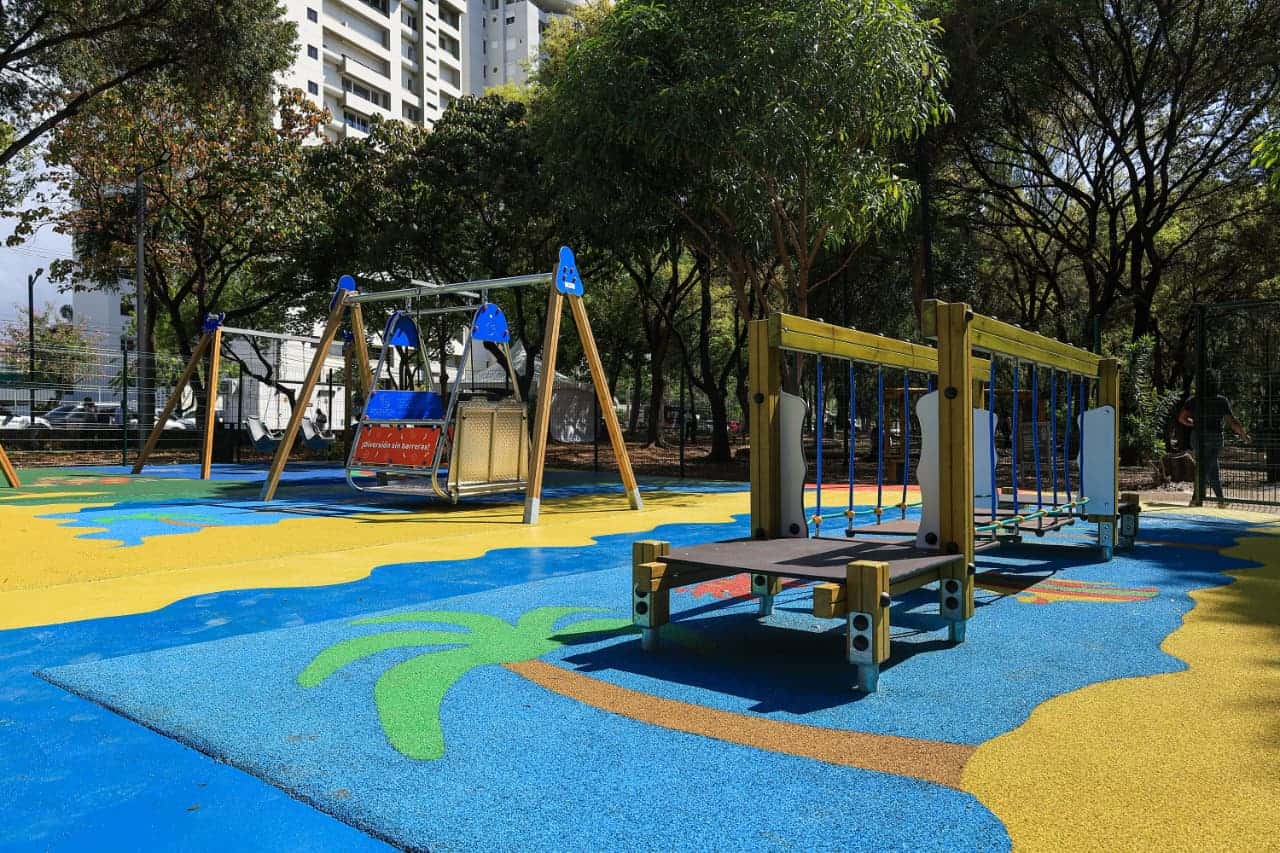 Estructura interna del parque sensorial.