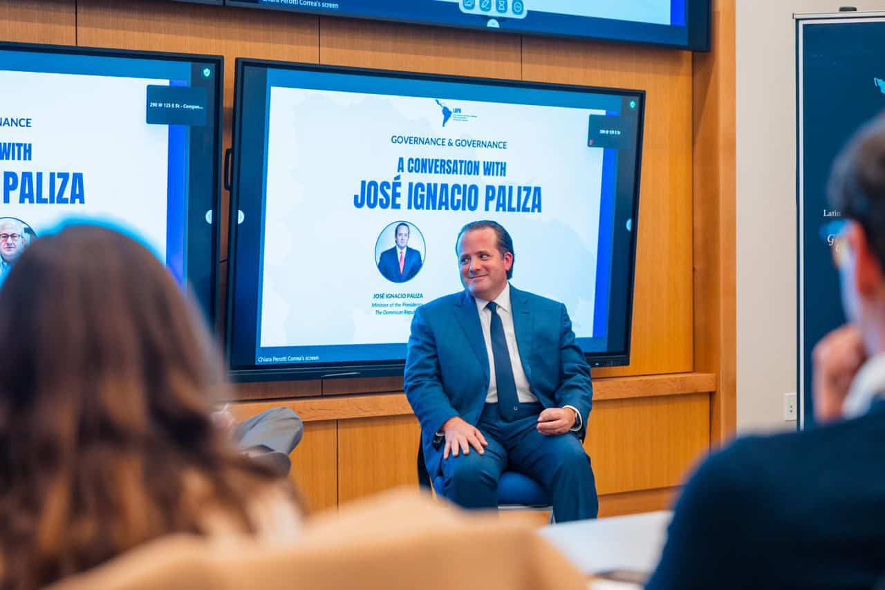 FuenteMinistro Jos&eacute; Ignacio Palizo durante su conferencia en Georgetown University.