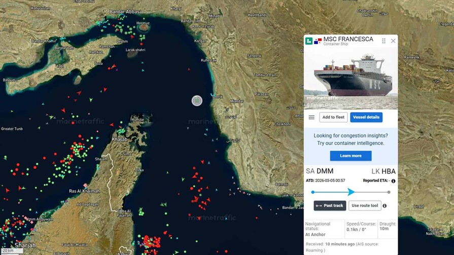 La Guardia Revolucionaria iran&iacute; apresa dos buques en el estrecho de Ormuz