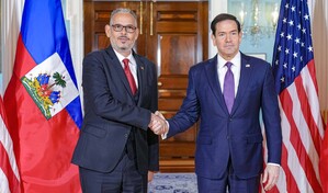Rubio traslada apoyo de EE. UU. a las elecciones en Hait&iacute; en reuni&oacute;n con el primer ministro