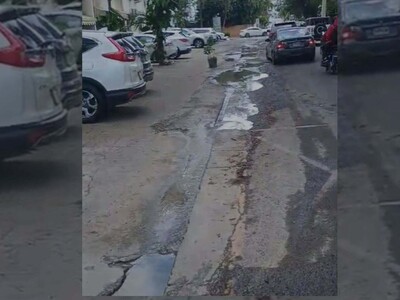 Exigen reparación de tubería tras fuga de agua en Naco