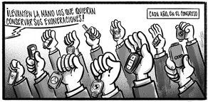 Caricatura de Noticiero Poteleche 25 abril 2026